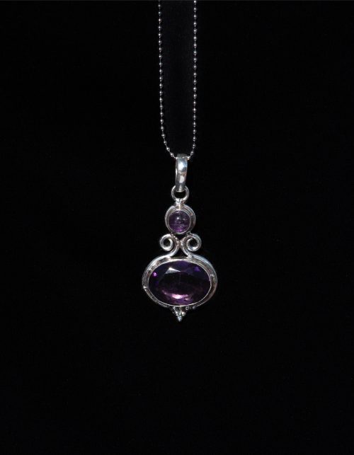 Colgante Ashram Plata 925 con Amatista