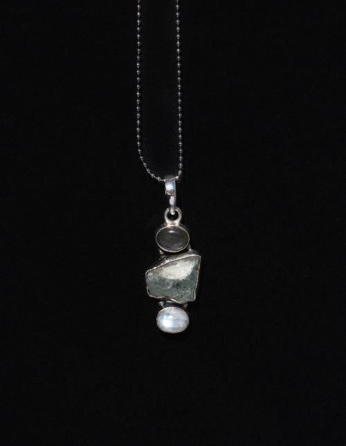 Colgante Gopi plata 925 con Labradorita