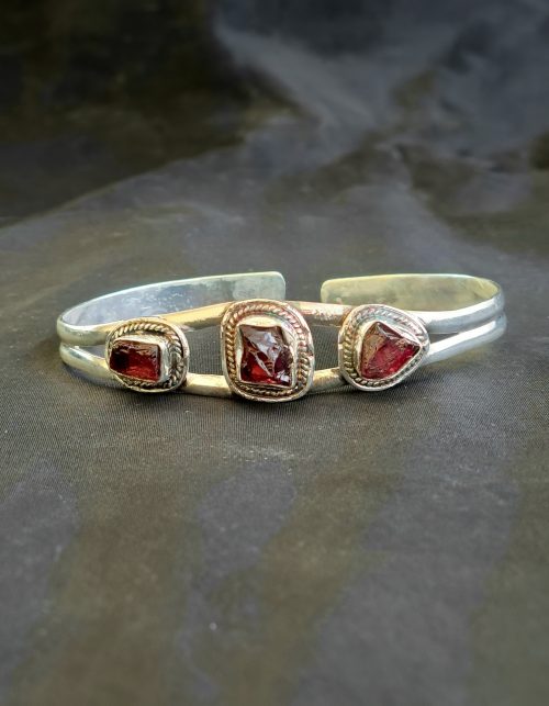 Brazalete Mandir Plata 925 Granate